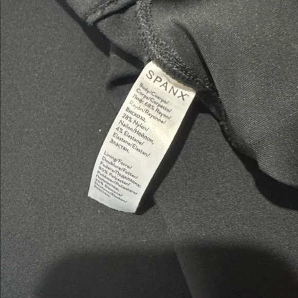 SPANX High Waisted Black Pants Leggings Women`s Size L Pull On - Tummy control - Picture 3 of 6